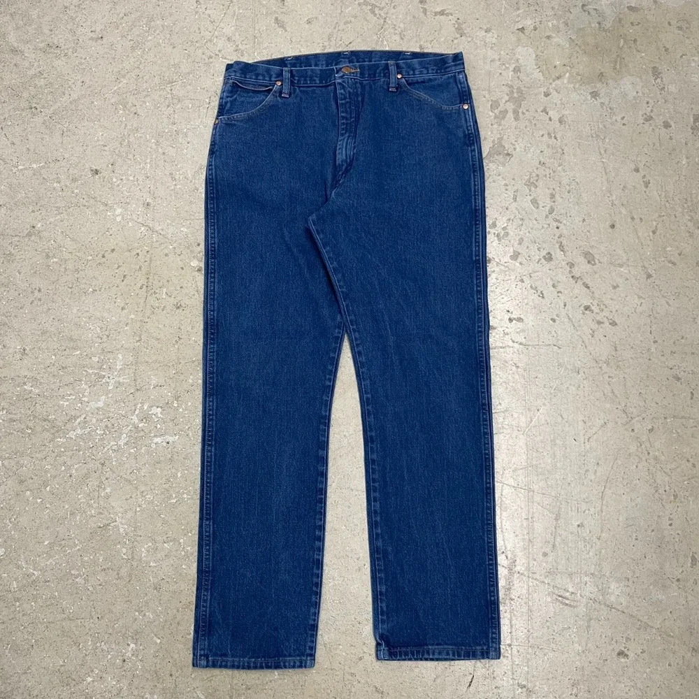 Vintage Wrangler‎ Jeans 38x33 Blue Pants Cowboy Western 13MWZ Denim Tag 38x34 *